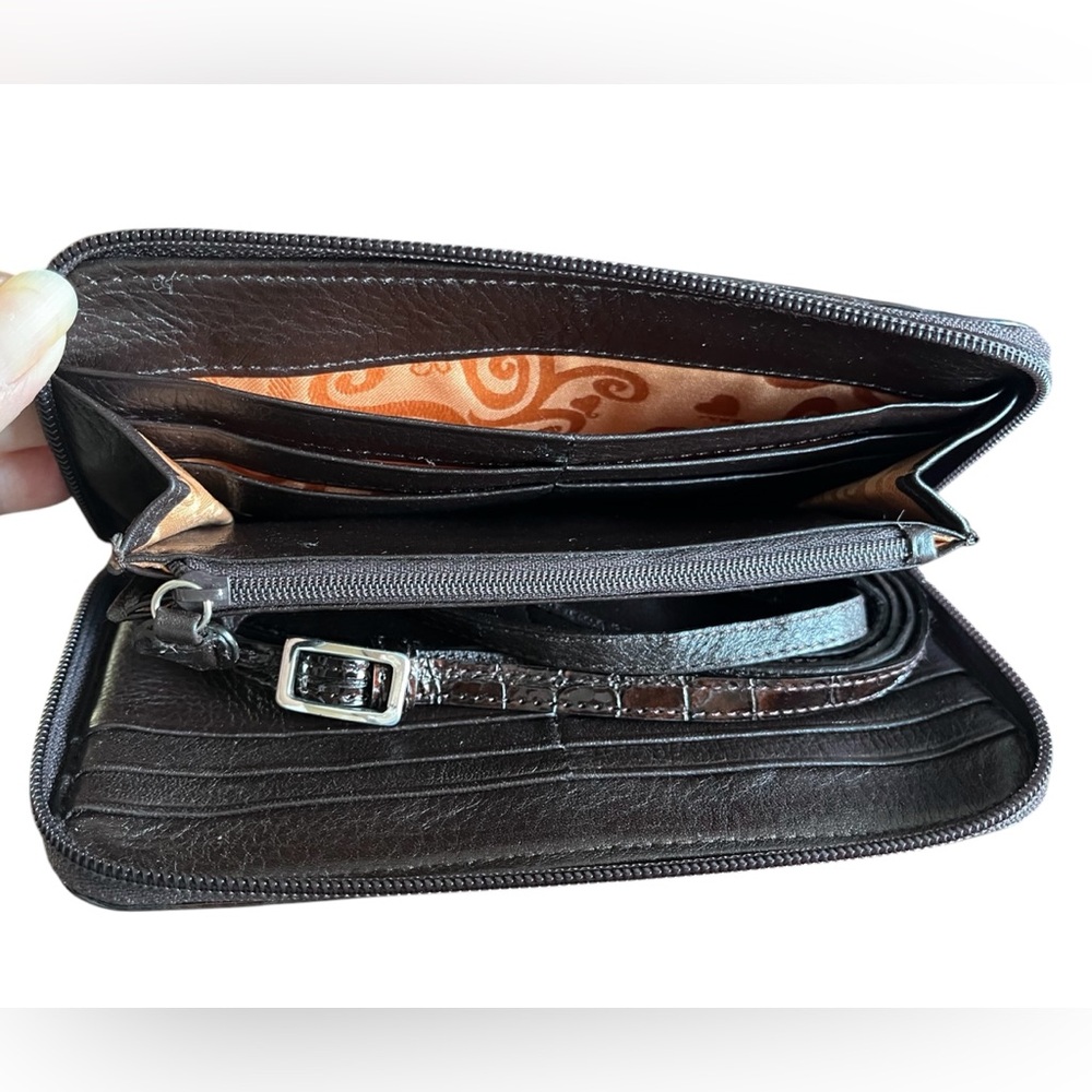 Hostess Pick Brighton Brown and Silver Wallet Crossbody - Picture 9 of 10